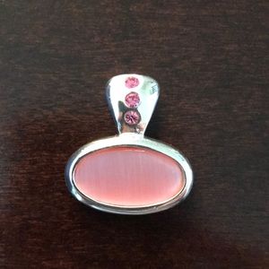 Gorgeous Pink & Silver Pendant
